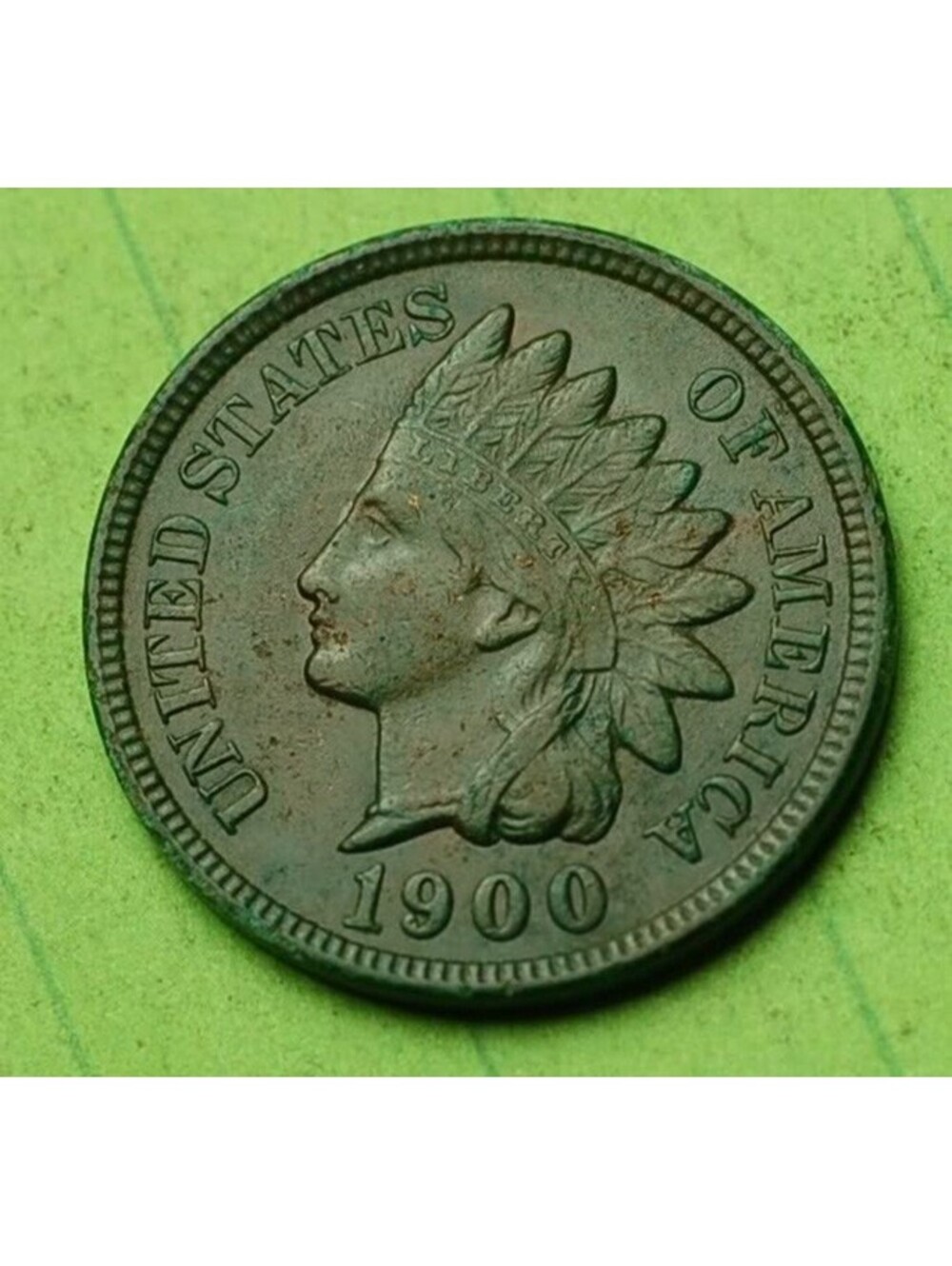 X447 1900 Indian Head Cent Penny 1c - Check Out Our Store old coin money collect